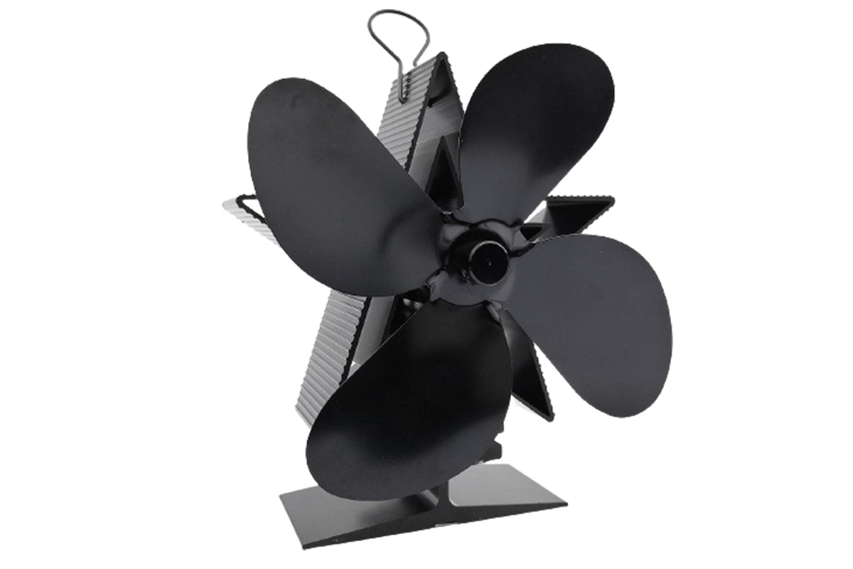 4-Blade Heat Powered Stove Fan
