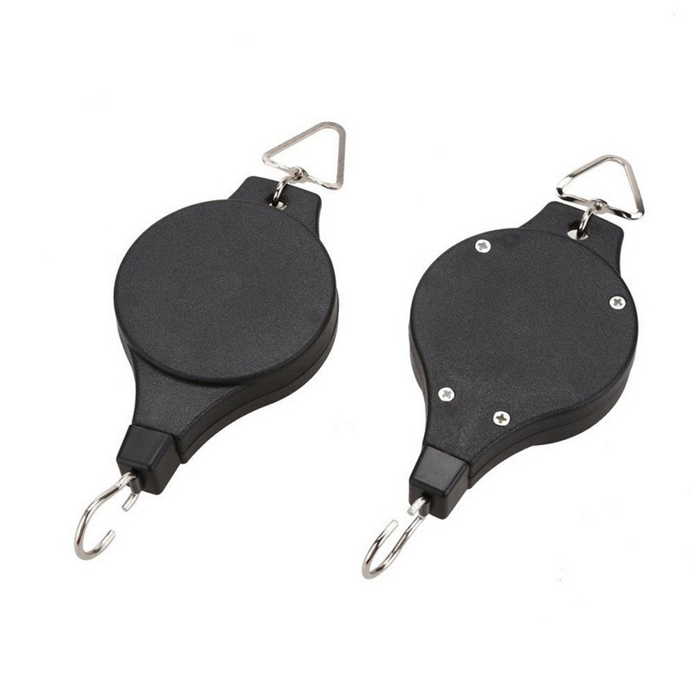 2pcs Plant Pulley Retractable Hanger Pulley Hanging Hook Flower Basket Tool