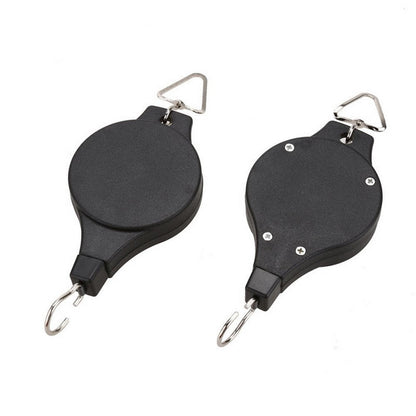 2pcs Plant Pulley Retractable Hanger Pulley Hanging Hook Flower Basket Tool