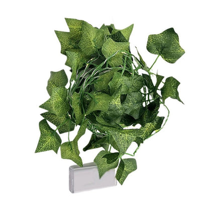 2pcs Vine String Lights 100LED Artificial Ivy Leaves Hanging Lamp for Room Garland Party Festival Decor -Maple Leaf