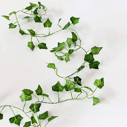 2pcs Vine String Lights 100LED Artificial Ivy Leaves Hanging Lamp for Room Garland Party Festival Decor -Maple Leaf