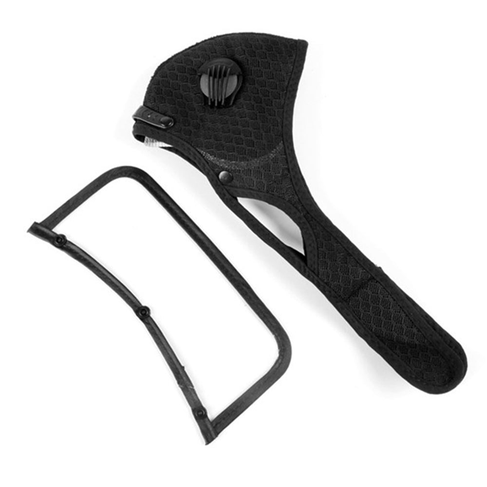 Riding Mask with Eye Protection Visor Filtered Valve Face Mask