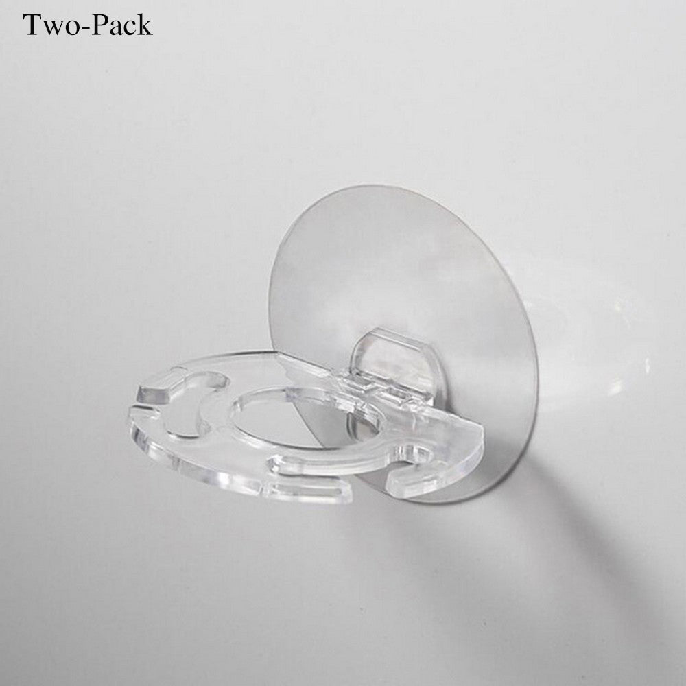 2pcs Toothbrush Holder Shaver Storage Rack Strong Suction Bathroom Organizer