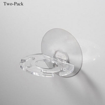 2pcs Toothbrush Holder Shaver Storage Rack Strong Suction Bathroom Organizer