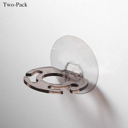 2pcs Toothbrush Holder Shaver Storage Rack Strong Suction Bathroom Organizer