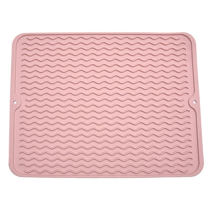 1pc Silicone Dish Drying Mat Heat Resistant Placemat Drain Pad