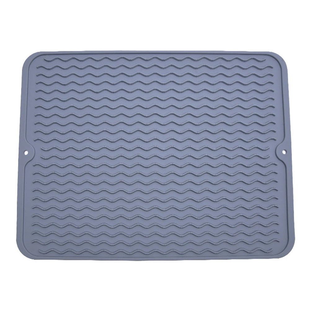 1pc Silicone Dish Drying Mat Heat Resistant Placemat Drain Pad