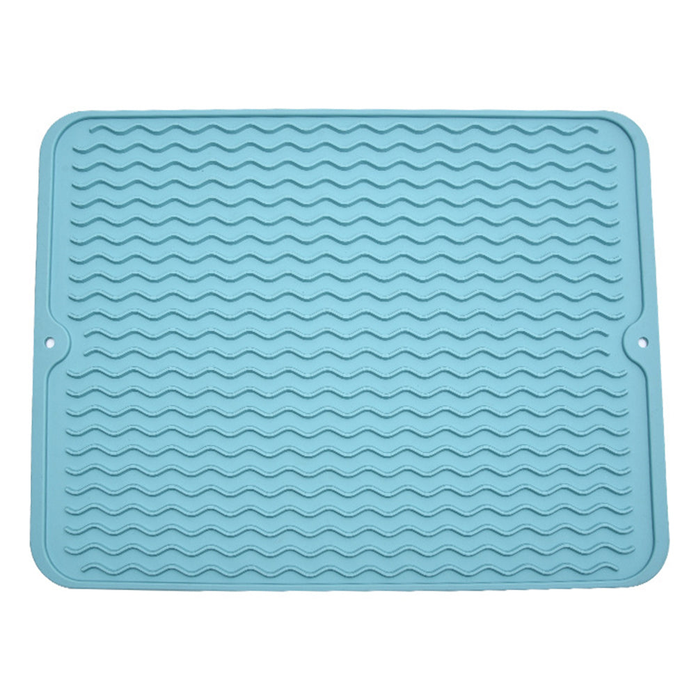 1pc Silicone Dish Drying Mat Heat Resistant Placemat Drain Pad