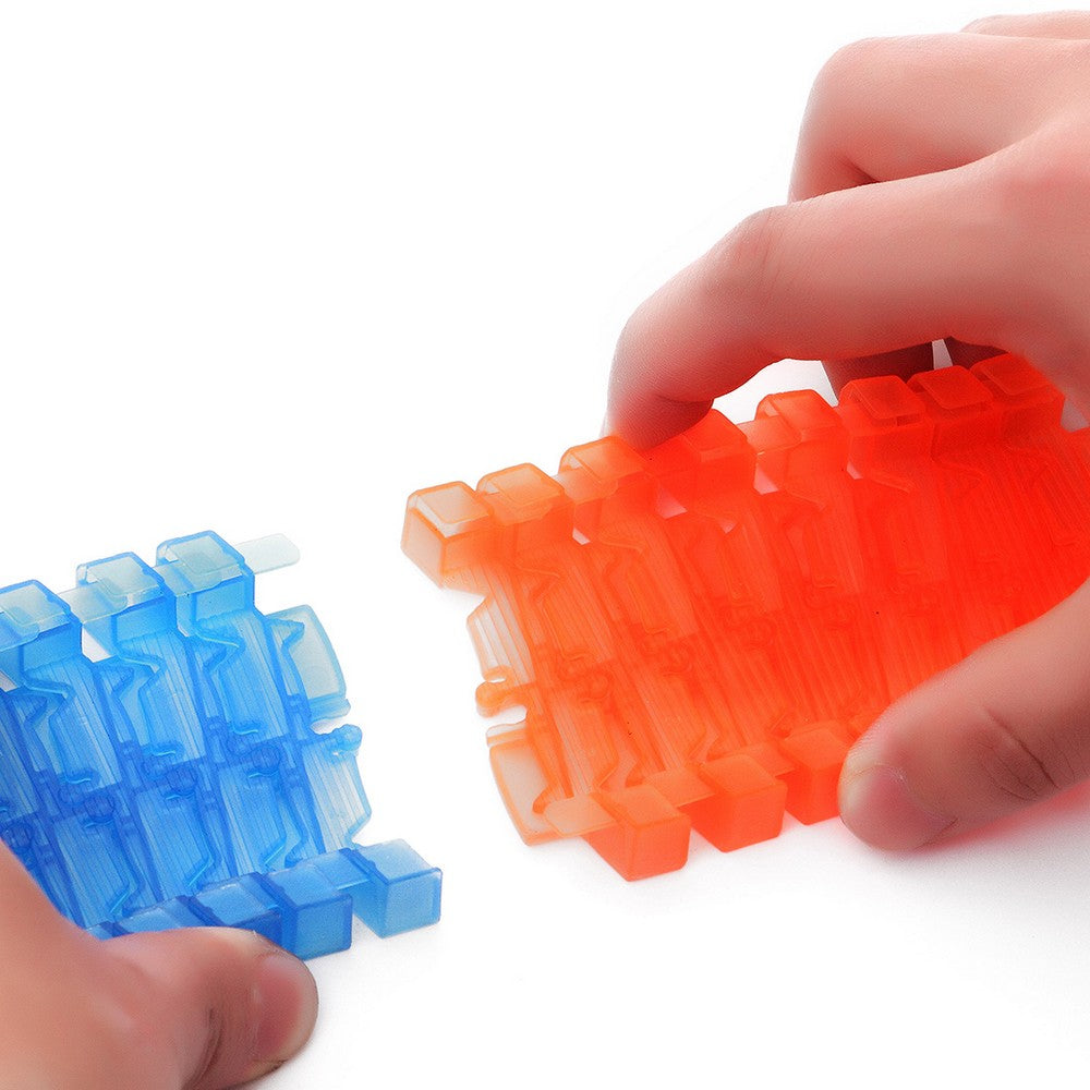 125pcs Children Flexible Glow In The Dark Car Race Track Set