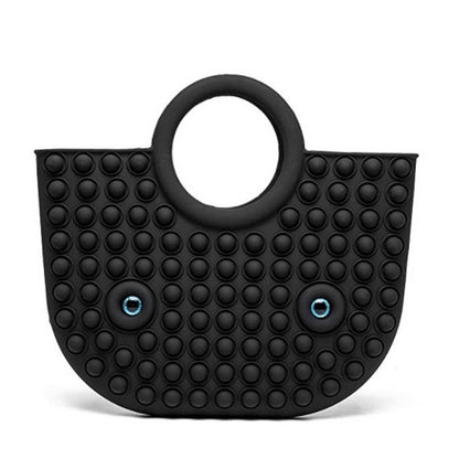 Pop Bubble Game Fidget Handbag 2 in 1 Stress Relaxation Toy Bag
