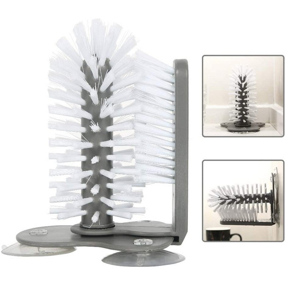 360 Degree Glass Cup Cleaning Brush Glass Cleaner Sink Stand Cup Scrubber Mug Cleaning Brush