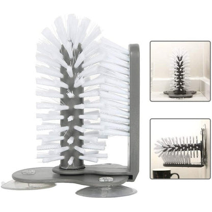 360 Degree Glass Cup Cleaning Brush Glass Cleaner Sink Stand Cup Scrubber Mug Cleaning Brush
