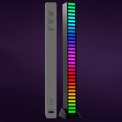 32 LED RGB Bluetooth Car Atmosphere Light Sound or App Control Light Bar Strip Light