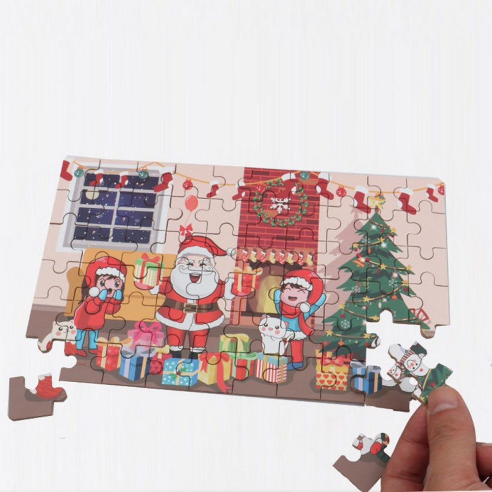 60 Piece Christmas Puzzle for Kids DIY Assembly Puzzle Educational Toy