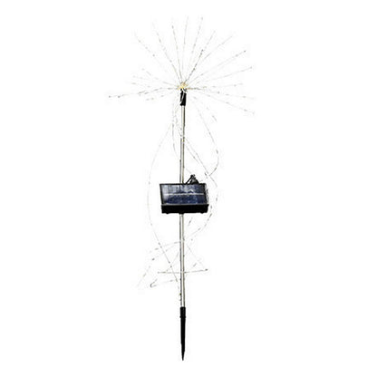 2X Solar Fireworks Lights LED Fairy Lights Copper Wire Ground Light Colorful