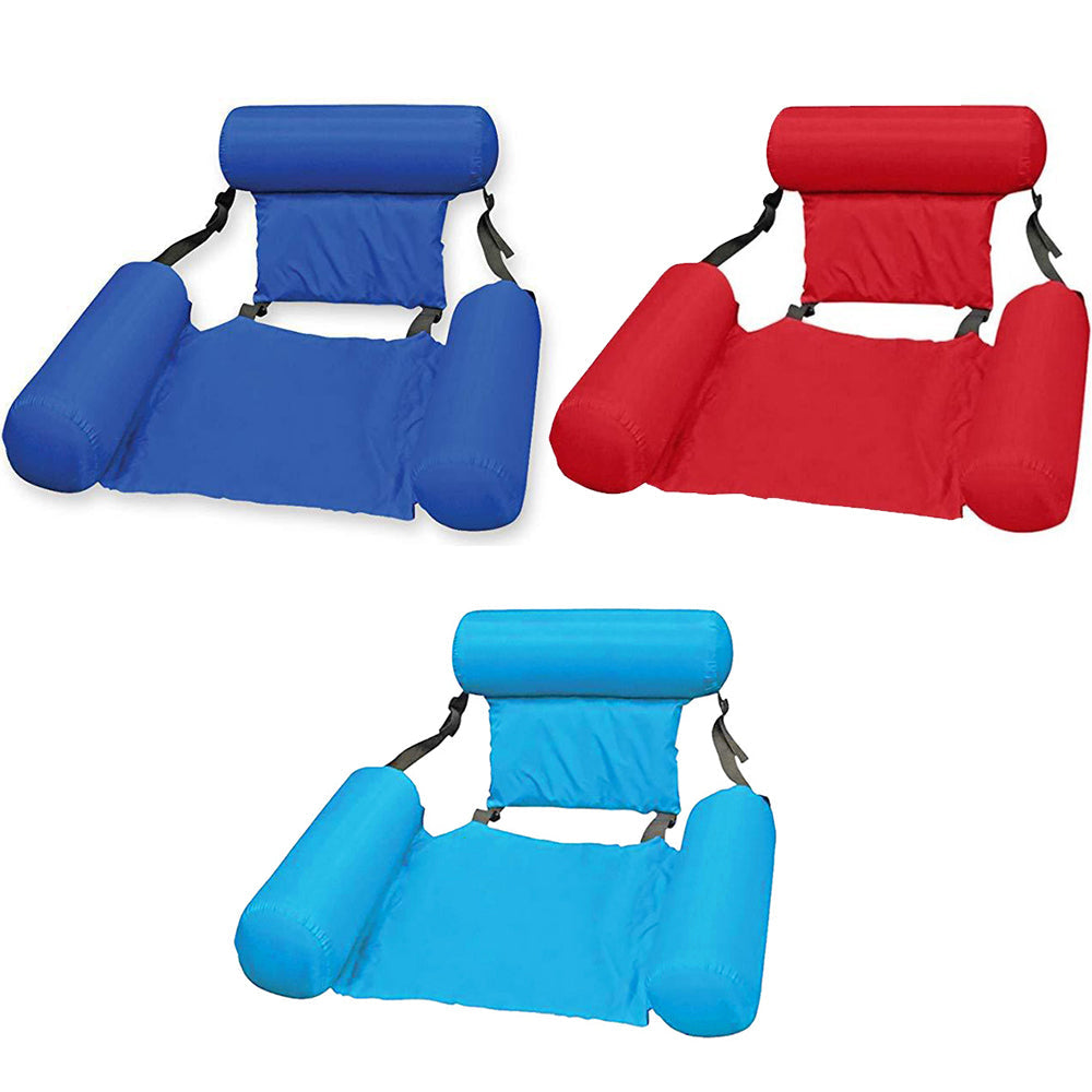 Inflatable Floating Water Hammock Float Pool Lounge Bed Swimming Chair