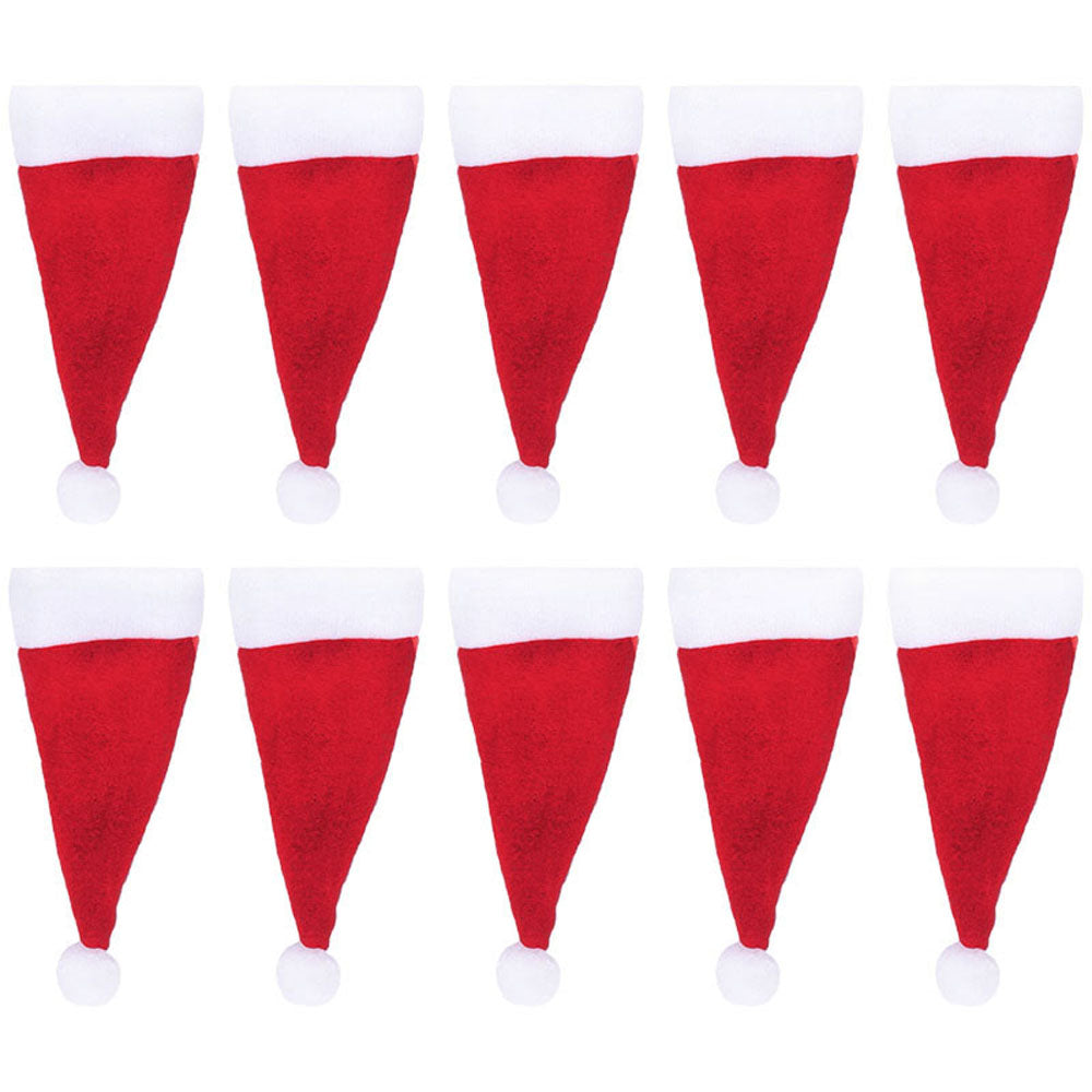 Mini Christmas Santa Hats Cutlery Holders Fork Knife Holders