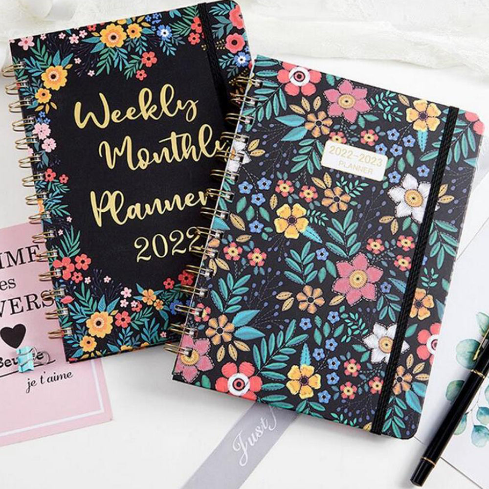 2022 Planner Weekly and Monthly with Tabs A5 Coil Notebook