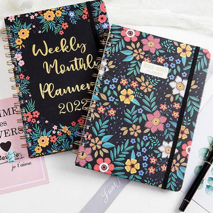 2022 Planner Weekly and Monthly with Tabs A5 Coil Notebook