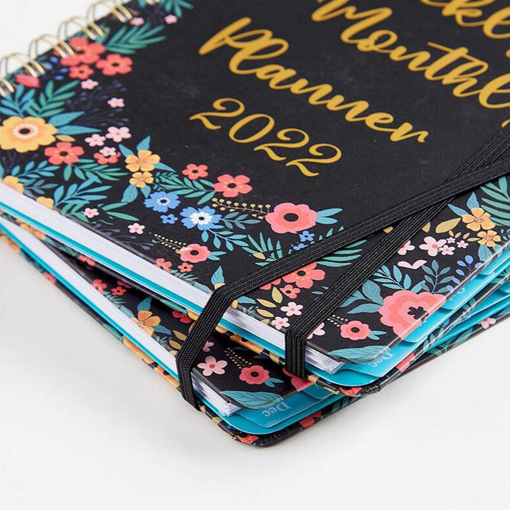 2022 Planner Weekly and Monthly with Tabs A5 Coil Notebook