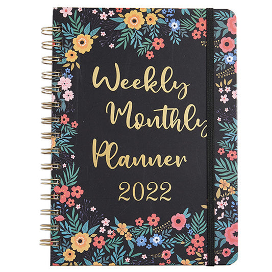 2022 Planner Weekly and Monthly with Tabs A5 Coil Notebook