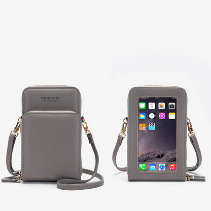 Women Mini Crossbody Mobil Phone Purse Touch Screen Bag
