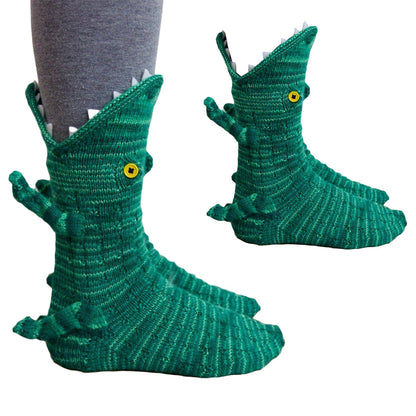 Unisex Christmas Knit Socks Cute Cartoon Animal Pattern