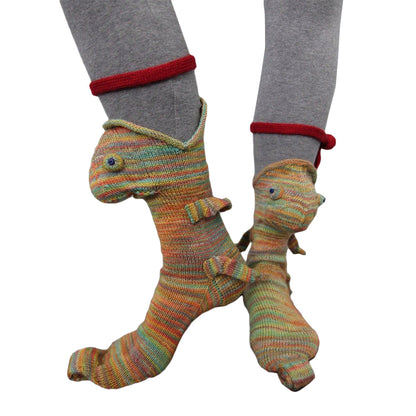 Unisex Christmas Knit Socks Cute Cartoon Animal Pattern
