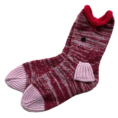 Unisex Christmas Knit Socks Cute Cartoon Animal Pattern