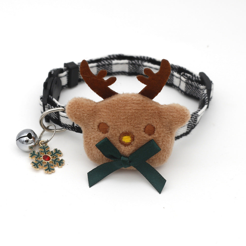 Adjustable Christmas Pet Collar Safety Buckle Cat Puppy Party Decor