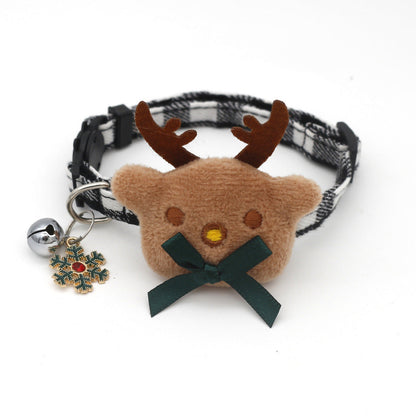 Adjustable Christmas Pet Collar Safety Buckle Cat Puppy Party Decor