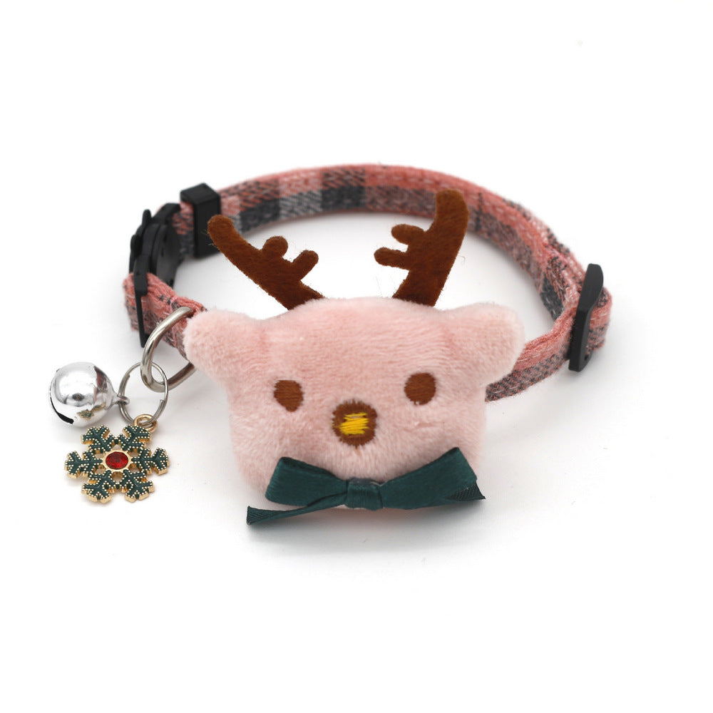 Adjustable Christmas Pet Collar Safety Buckle Cat Puppy Party Decor