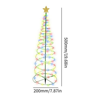 Solar Powered LED Christmas Tree Stake Light