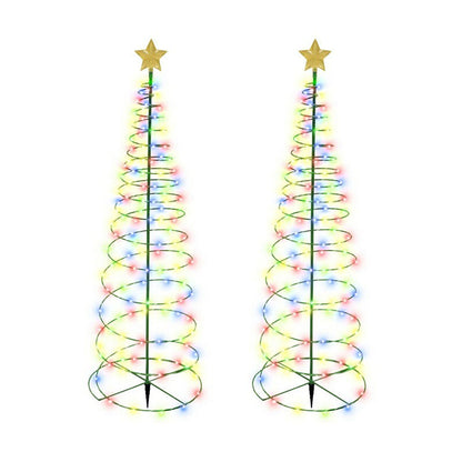 Solar Powered LED Christmas Tree Stake Light