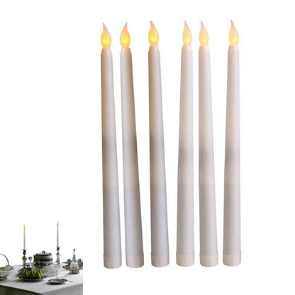 12pcs Flameless Taper Candles LED Flickering Candlesticks Light for Home Wedding Parties Holiday Decor