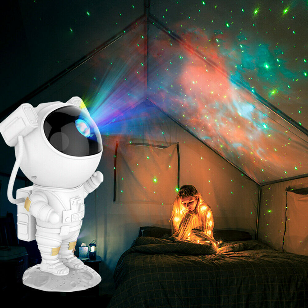 Star Projector Night Light Astronaut LED Galaxy Ceiling Projection Lamp for Bedroom Christmas Decor