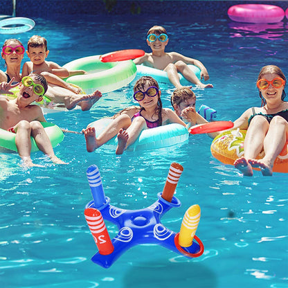 Inflatable Floating Cross Ring Toss Game Throwing Toy