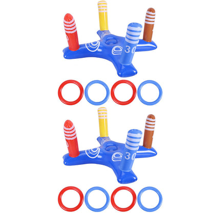 Inflatable Floating Cross Ring Toss Game Throwing Toy