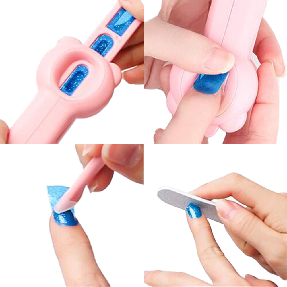 Push Type DIY Nail Machine with Nail Sticker Kit for Girls