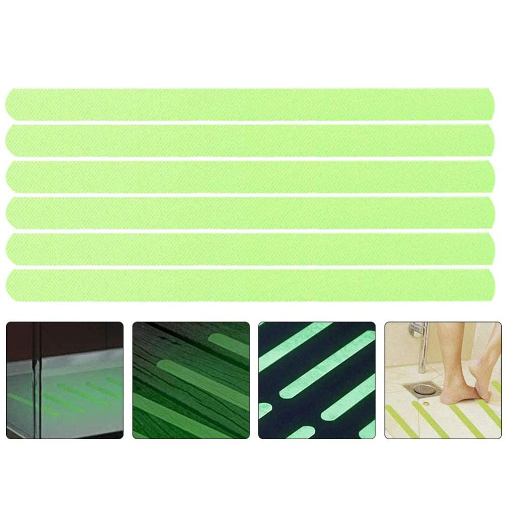 12Pcs Self-Adhesive Luminous Anti-Slip Strips Stair Treads Anti-slip Tape
