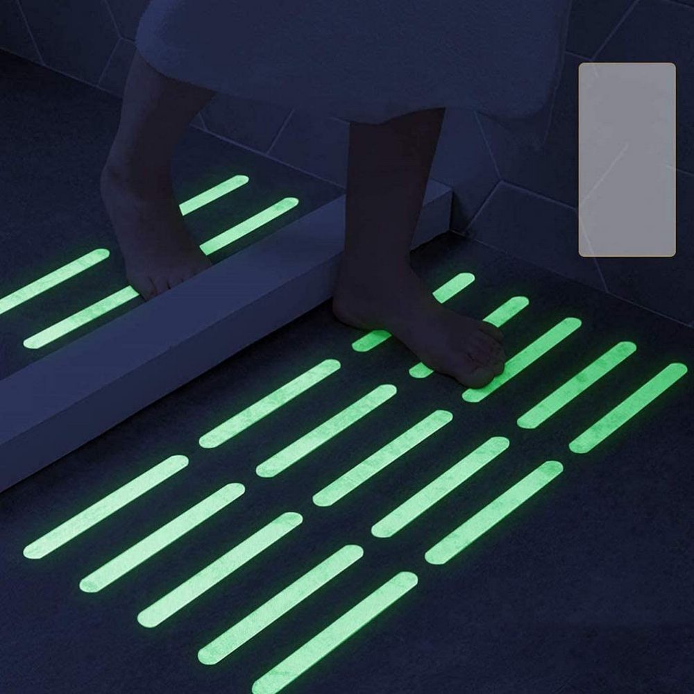 12Pcs Self-Adhesive Luminous Anti-Slip Strips Stair Treads Anti-slip Tape