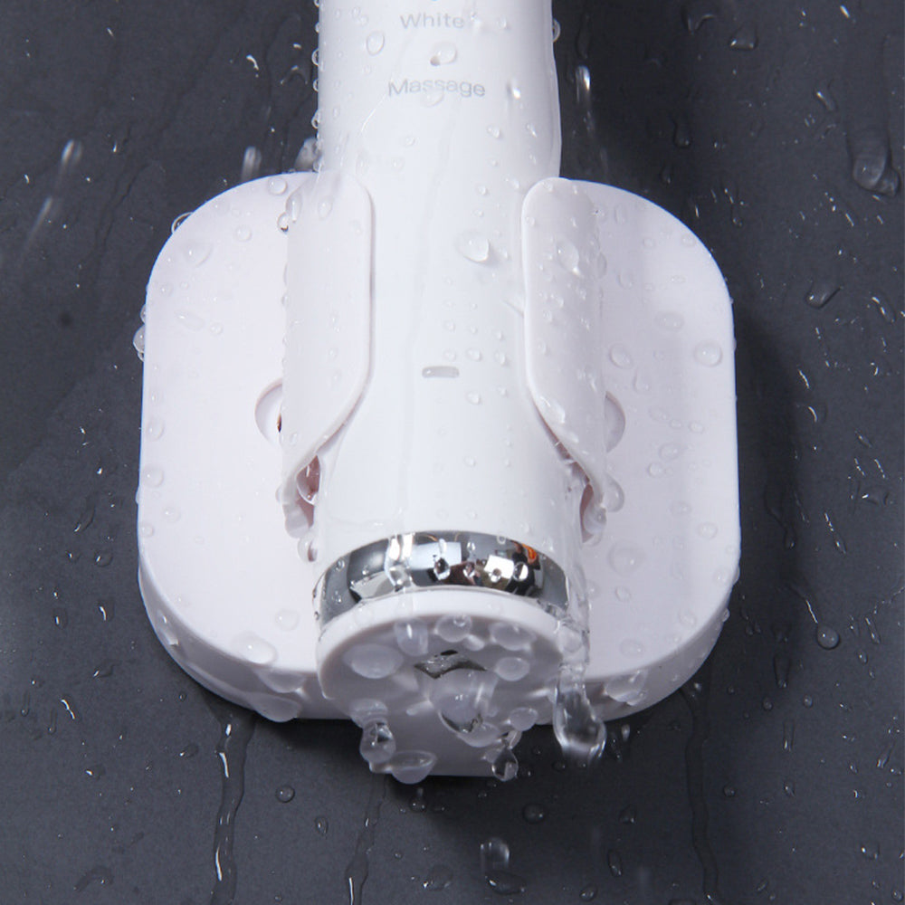 Toothbrush Holder Electric Wall Mounted Adhesive Tooth Brush Organizer White