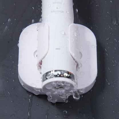 Toothbrush Holder Electric Wall Mounted Adhesive Tooth Brush Organizer White