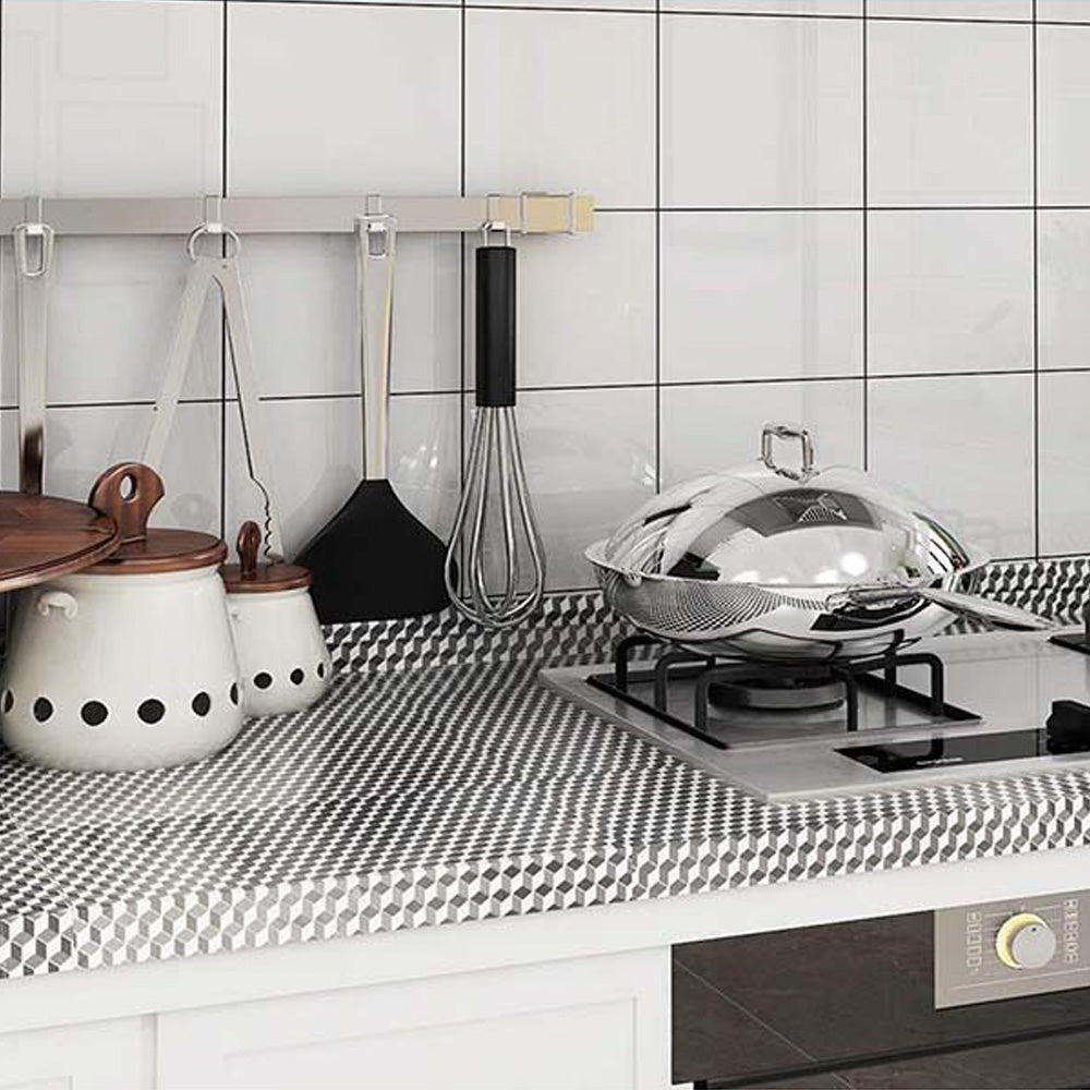 2 Rolls Kitchen Foil Oil Proof Self Adhesive Stove Sticker Wallpaper