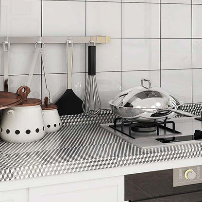 2 Rolls Kitchen Foil Oil Proof Self Adhesive Stove Sticker Wallpaper