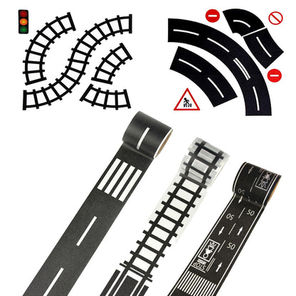 5 X Kids DIY Adhesive Toy Car Track Tape