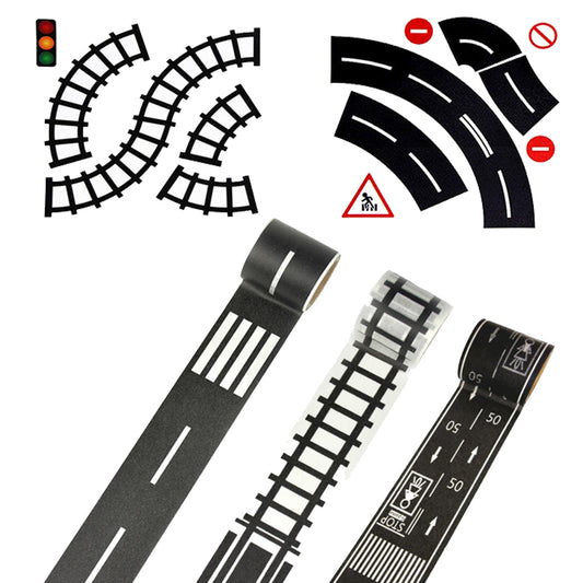 5 X Kids DIY Adhesive Toy Car Track Tape