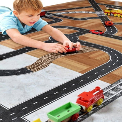 10 X Kids DIY Adhesive Toy Car Track Tape