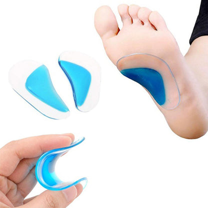 4 Pairs of Gel Insoles Arch Support Insoles Pad Orthotic Shoe Insoles Cushion For Flat Feet
