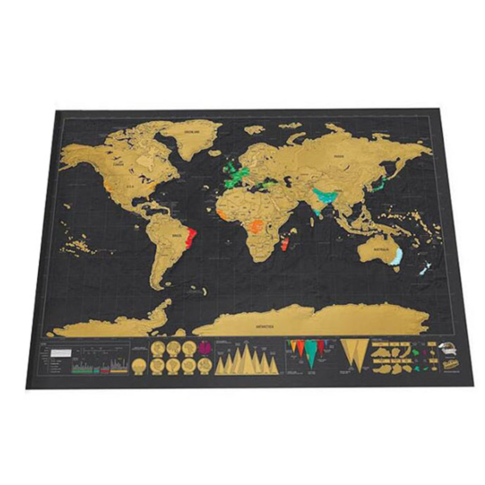 Large Travel Scratch Off Visited Countries Map